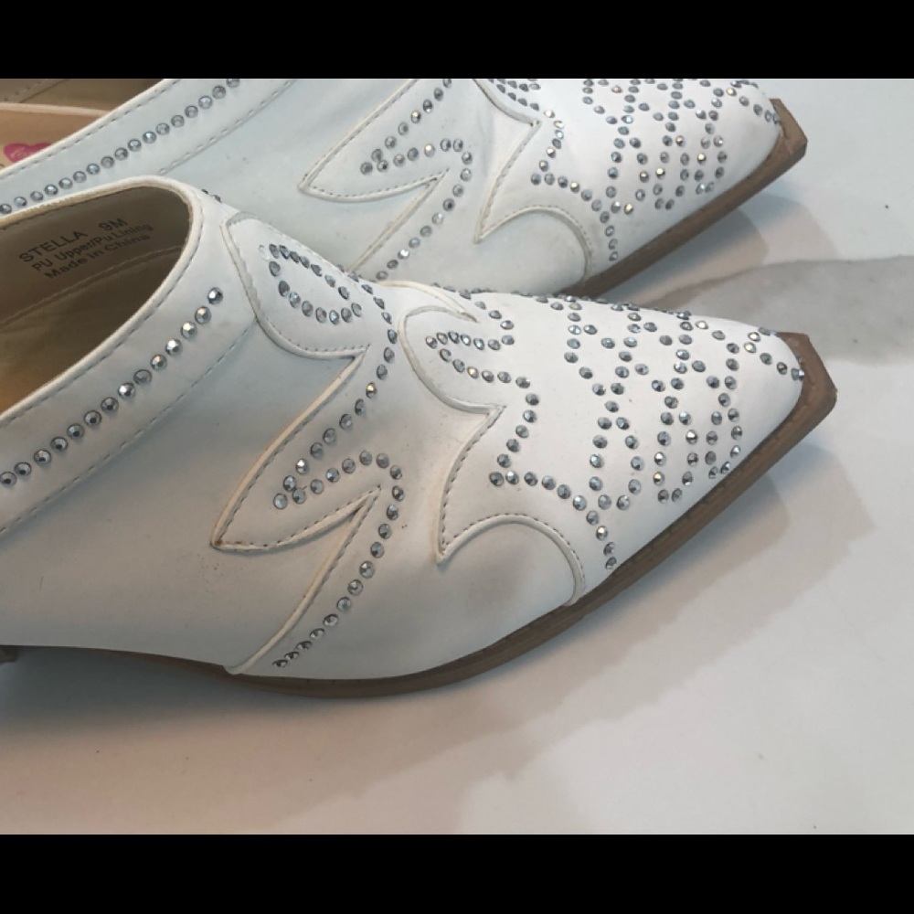 White Penny Loves Kenny mules size 9m